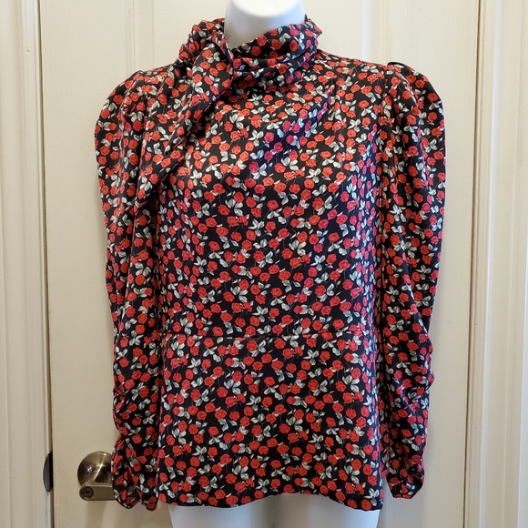 🎈2/$50 Zara Rose Peplum Blouse - Picture 6 of 16